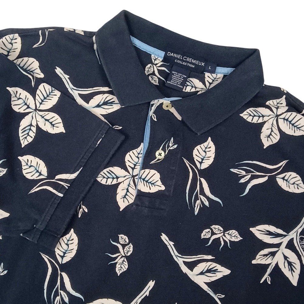 Daniel Cremieux Signature Collection Men's Large‎ Floral Print Navy Blue